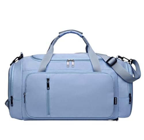 Reisetasche Sporttasche 20-Zoll-Oxford-Stoff-Reise-Kleidersack, Handgepäck-Kleidersack Für Damen-Sporttasche Reisetasche Damen (Color : Blue, Size : 53 * 24 * 24 cm) von REIFOR