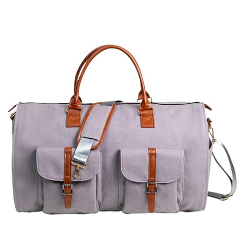 Reisetasche Sporttasche Canvas-Kleidersack Für Die Reise, Umwandelbare Handgepäcktasche Für Herren, Kunstleder Reisetasche Damen (Color : B, Size : 560 * 330 * 320mm) von REIFOR