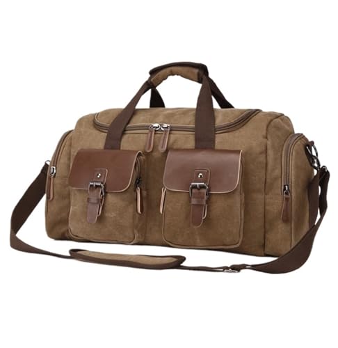 Reisetasche Sporttasche Reisetasche, Canvas Weekender-Übernachtungstasche, Vintage-Reisehandtasche, Handgepäcktasche Reisetasche Damen (Color : C, Size : 51 * 22 * 29cm) von REIFOR