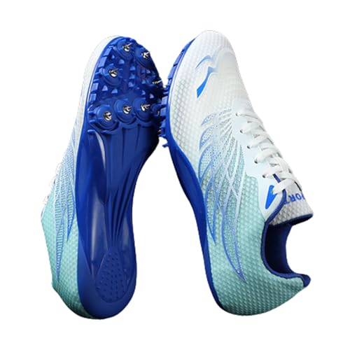 Leichtathletik Spikes Schuhe Test Kinder Herren Damen,Track Spike Running Sprintschuhe 8 Nägel Unisex-Leichtathletikschuhe,rutschfeste Atmungsaktive Jugendsportschuhe mit Spikes und Sprint,35-45 EU von REIJAX