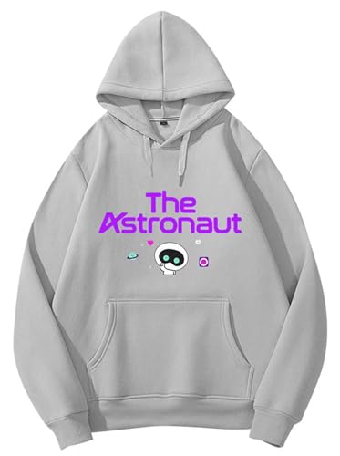 REIK JIN The Astronaut Kpop Hoodies Herren Langarm Unterstützung Idol BTS Hoody Damen World Tour Hiphop Fans Pullover Sweatshirts, 12 Astronaut Jin Gray, XXXL von REIK
