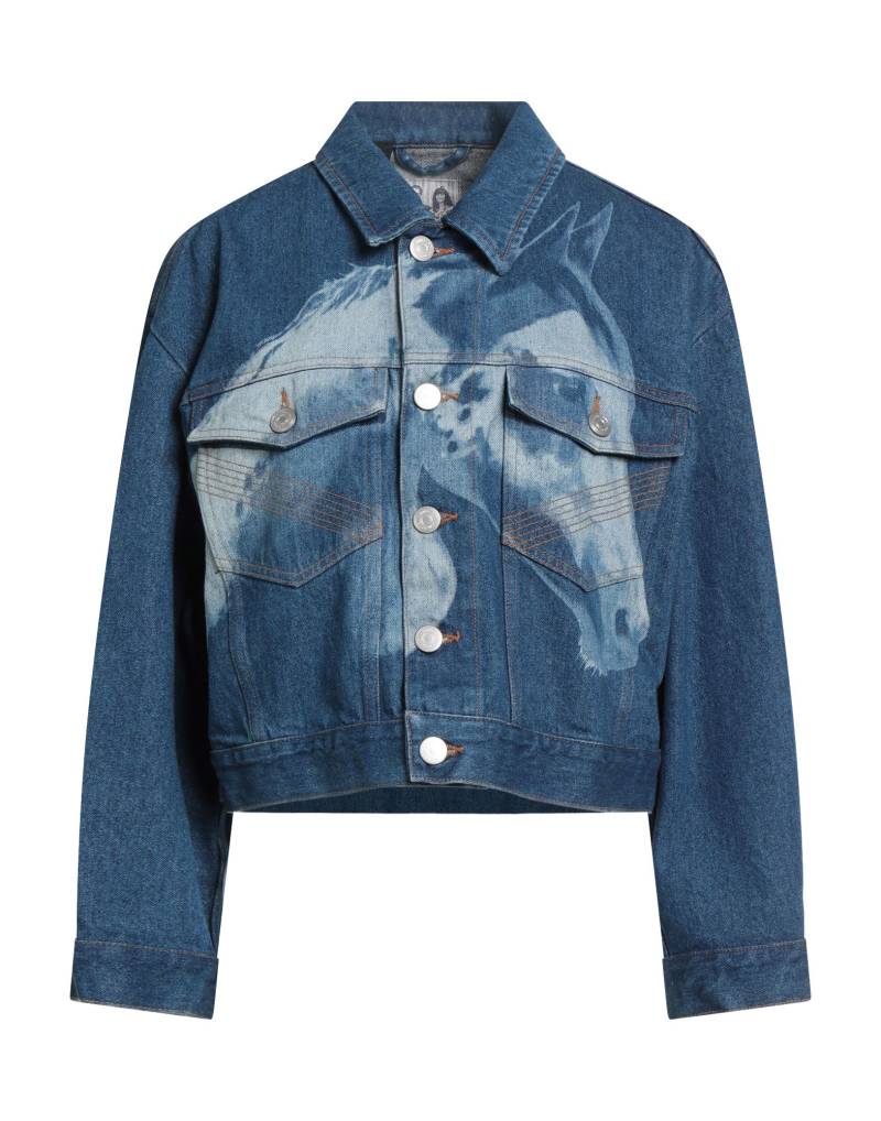 REIMAGINE PINKO x PATRICK MCDOWELL Jeansjacke/-mantel Damen Blau von REIMAGINE PINKO x PATRICK MCDOWELL