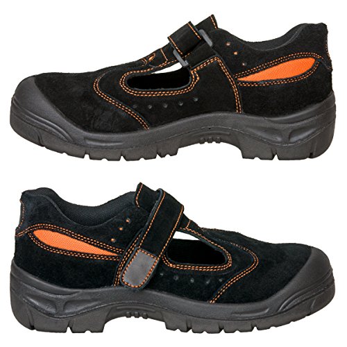 Arbeitssandale S1 Arbeitsschuhe Sicherheitssandale Schutzkappe (BREVEREIS) (39) von REIS
