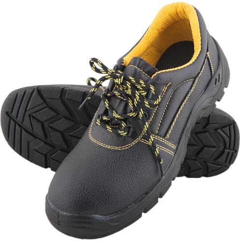 Arbeitsschuhe Arbeit Schuhe Berufsschuhe Sicherheitsschuhe mit Stahlkappe Schutzkappe S3 Gr. 36-50 (BRYES-P-S3) (42) von REIS