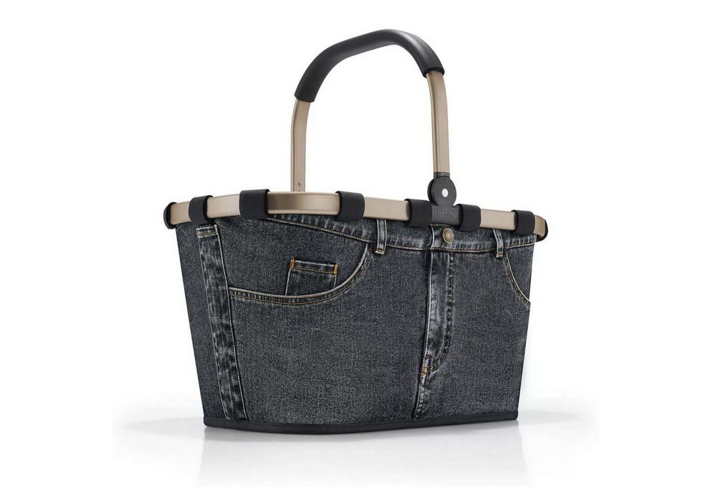 REISENTHEL® Einkaufskorb Carrybag frame jeans dark grey von REISENTHEL®