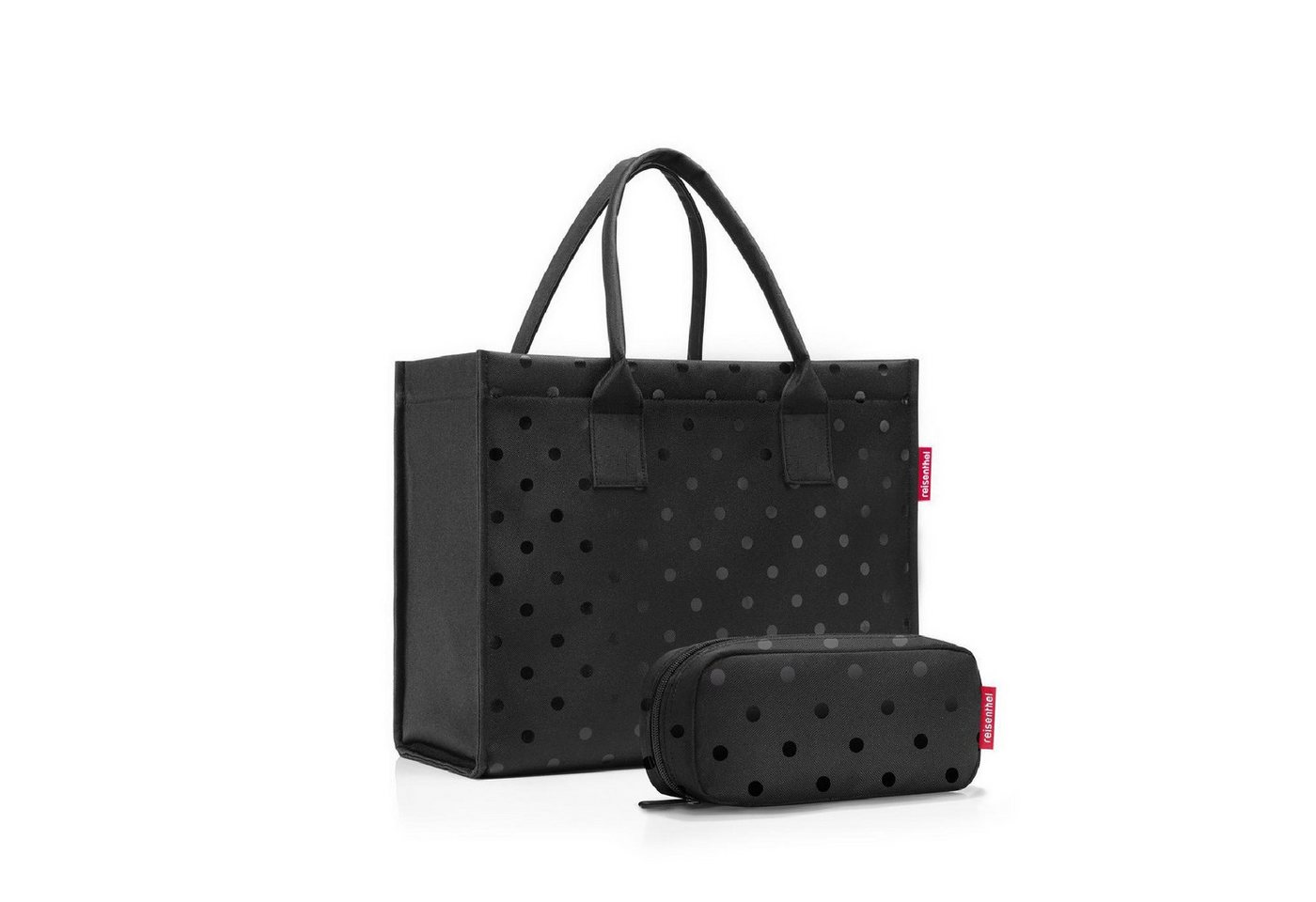 REISENTHEL® Einkaufsshopper Daily Shopper Set glossy dots black von REISENTHEL®