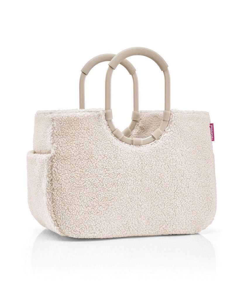 REISENTHEL® Einkaufsshopper LOOPSHOPPER L, Sandgrau, Polyester, Teddystoff, 25 l, Aluminium, Wasserabweisend von REISENTHEL®