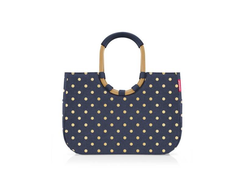REISENTHEL® Einkaufskorb loopshopper L frame metallic dots blue von REISENTHEL®