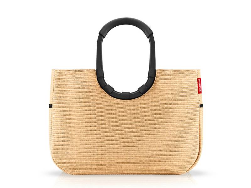 REISENTHEL® Einkaufsshopper loopshopper L frame raffia black von REISENTHEL®