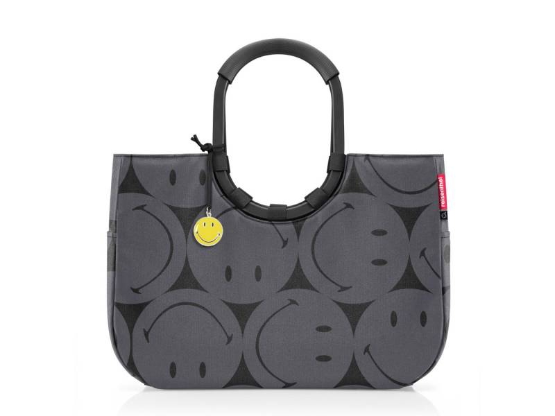 REISENTHEL® Einkaufsshopper loopshopper L smiley® grey von REISENTHEL®