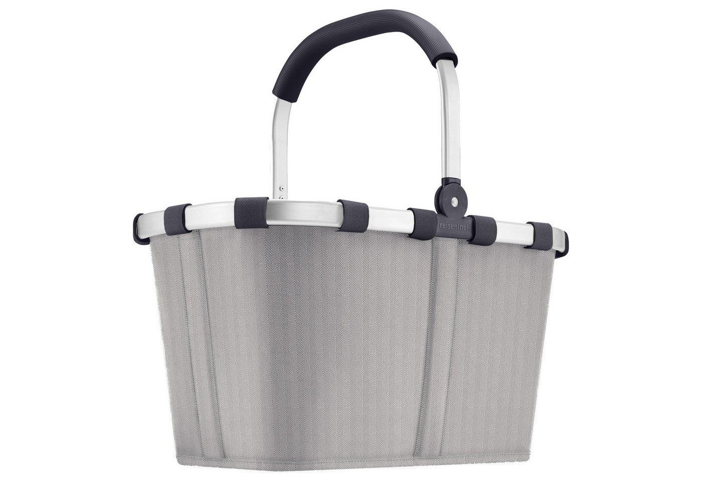 REISENTHEL® Einkaufstrolley carrybag - Einkaufskorb (herringbone grey), 22 l von REISENTHEL®