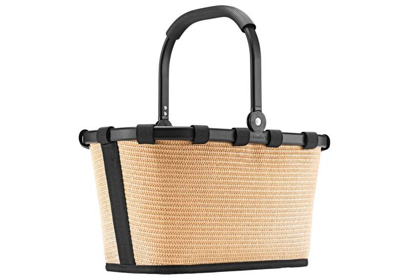 REISENTHEL® Einkaufstrolley carrybag xs - Einkaufskorb 21 cm (frame raffia black), 5 l von REISENTHEL®