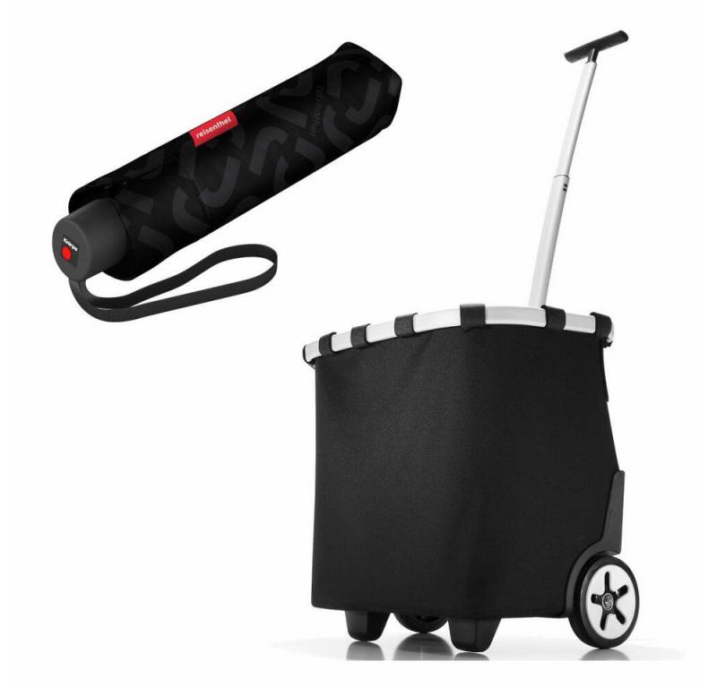 REISENTHEL® Einkaufstrolley carrycruiser Set Black, mit umbrella pocket classic von REISENTHEL®