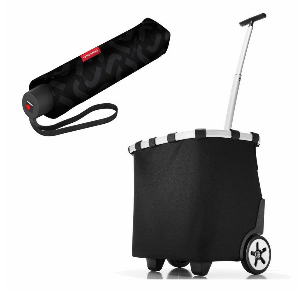 REISENTHEL® Einkaufstrolley carrycruiser Set Black, mit umbrella pocket classic von REISENTHEL®