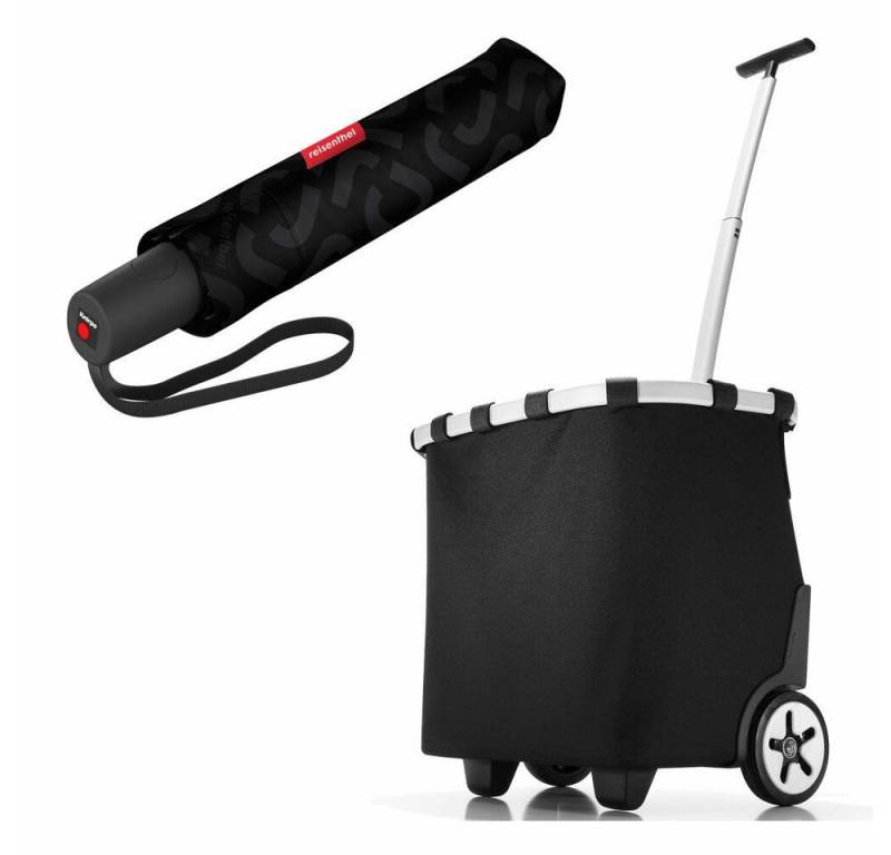 REISENTHEL® Einkaufstrolley carrycruiser Set Black, mit umbrella pocket duomatic von REISENTHEL®