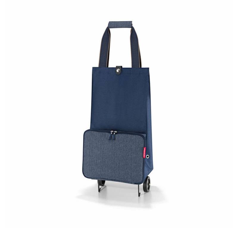 REISENTHEL® Einkaufstrolley foldabletrolley Herringbone Dark Blue von REISENTHEL®