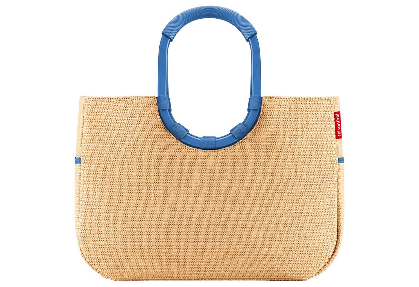 REISENTHEL® Einkaufstrolley shopping loopshopper L - Einkaufstasche mit Bügel 46 cm (frame raffia, 25 l von REISENTHEL®