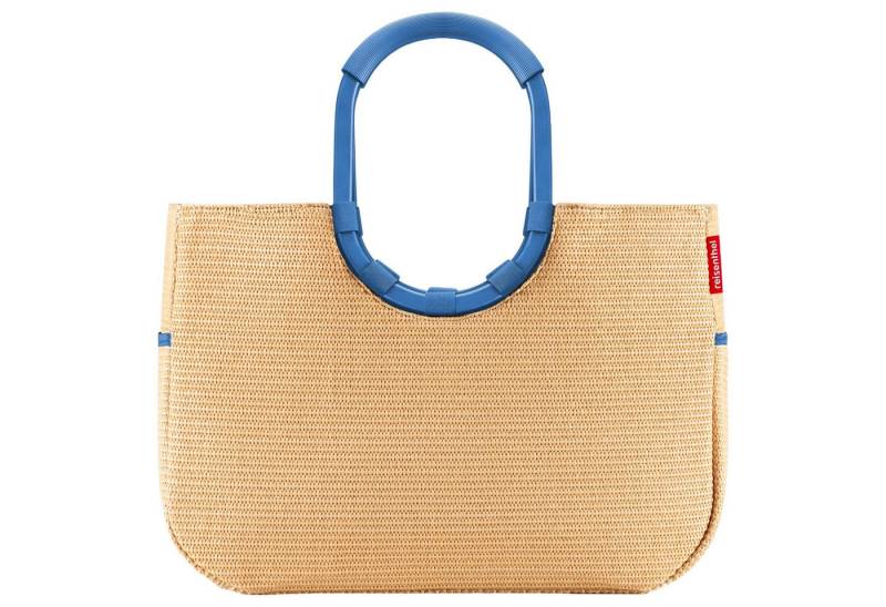 REISENTHEL® Einkaufstrolley shopping loopshopper L - Einkaufstasche mit Bügel 46 cm (frame raffia, 25 l von REISENTHEL®