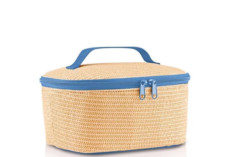 REISENTHEL® Einkaufstrolley thermo coolerbag S - Brotzeitbox 22.5 cm (raffia blue), 3 l von REISENTHEL®