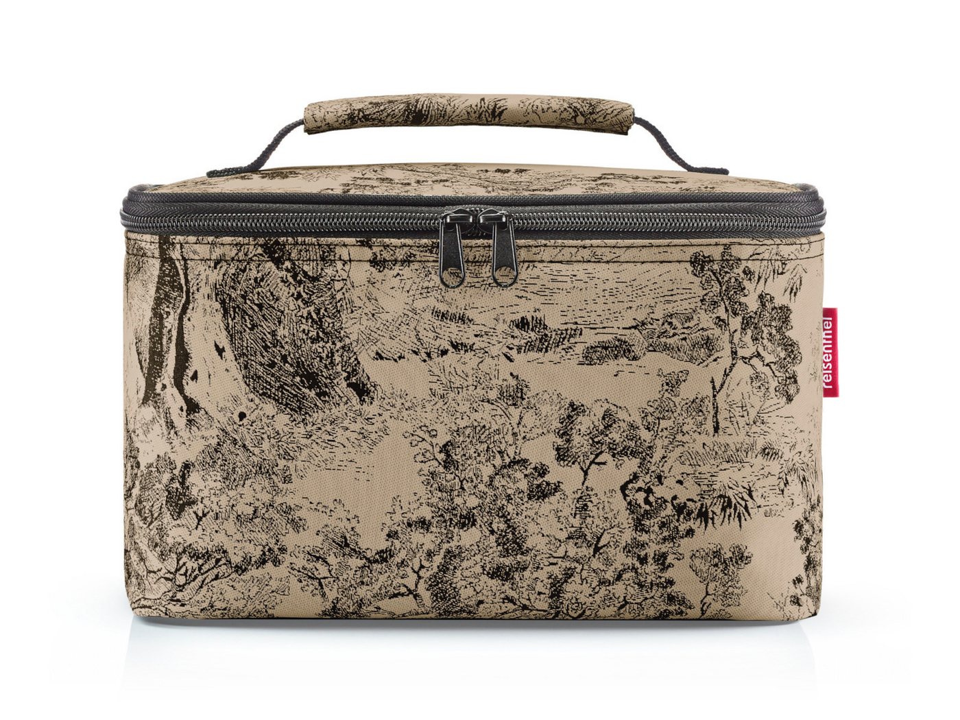 REISENTHEL® Kosmetiktasche cosmetic case jacquard brown von REISENTHEL®