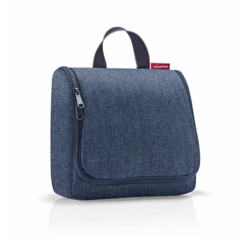 REISENTHEL® Kosmetiktasche toiletbag Herringbone Dark Blue von REISENTHEL®