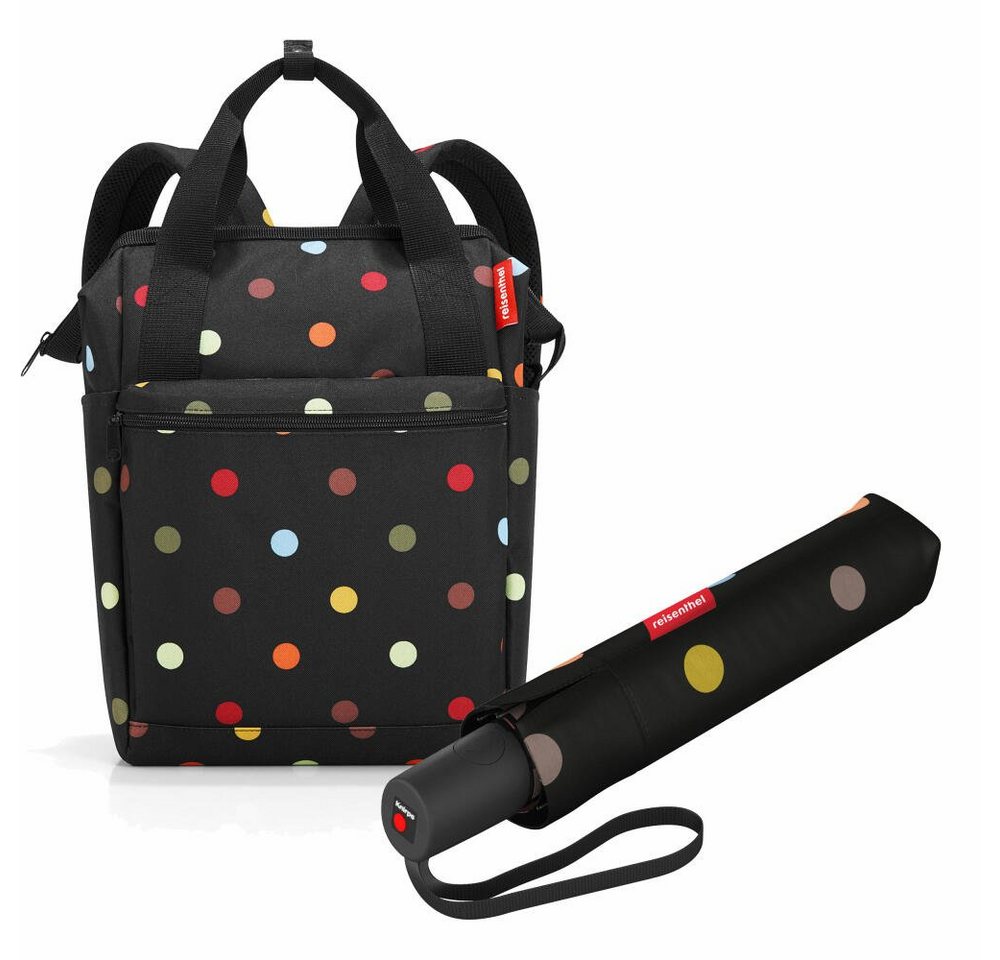 REISENTHEL® Reisetasche allrounder R Set Dots (Set, 2-tlg), mit umbrella pocket duomatic von REISENTHEL®