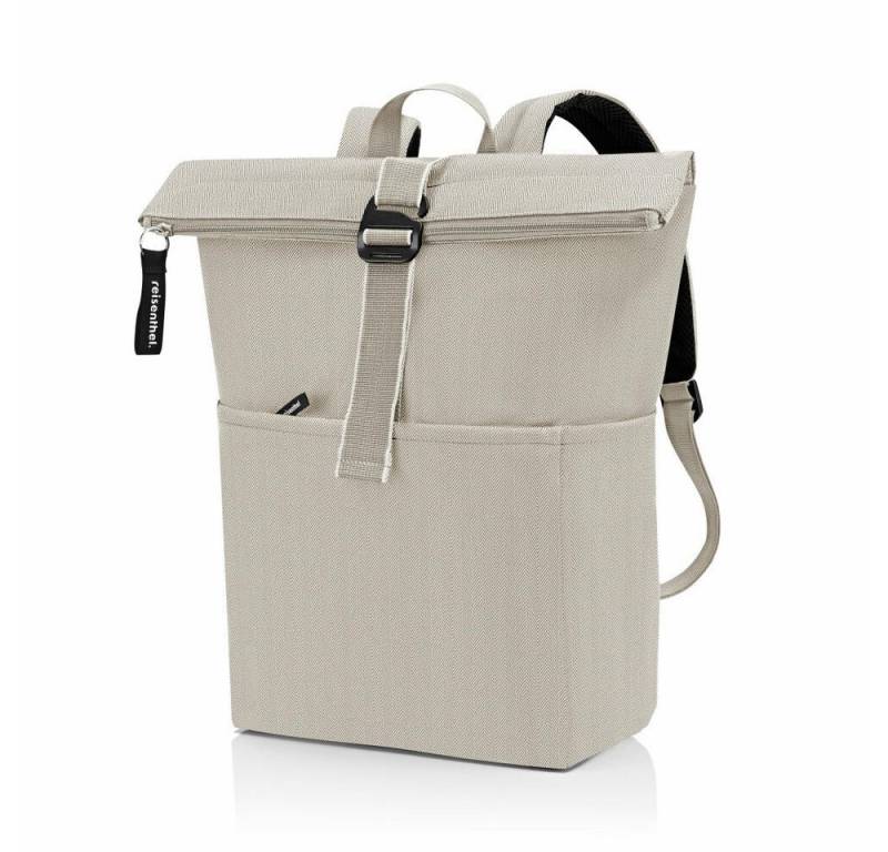 REISENTHEL® Rucksack rolltop backpack Herringbone Sand von REISENTHEL®