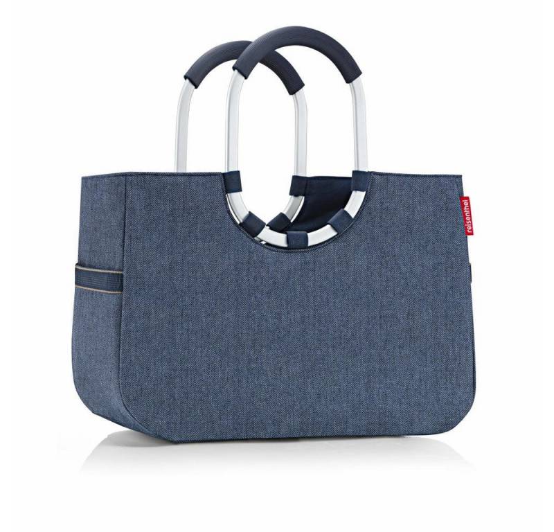 REISENTHEL® Shopper loopshopper L Herringbone Dark Blue von REISENTHEL®