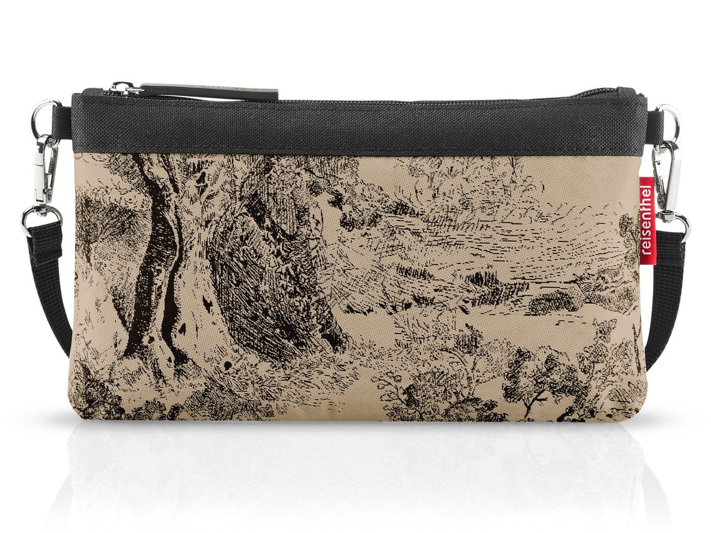 REISENTHEL® Umhängetasche mini pouch jacquard brown von REISENTHEL®