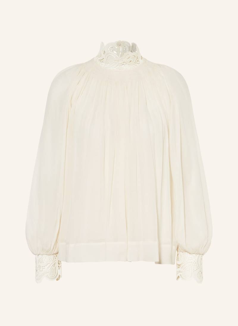 Reiss Blusenshirt Czara Mit Spitze weiss von REISS