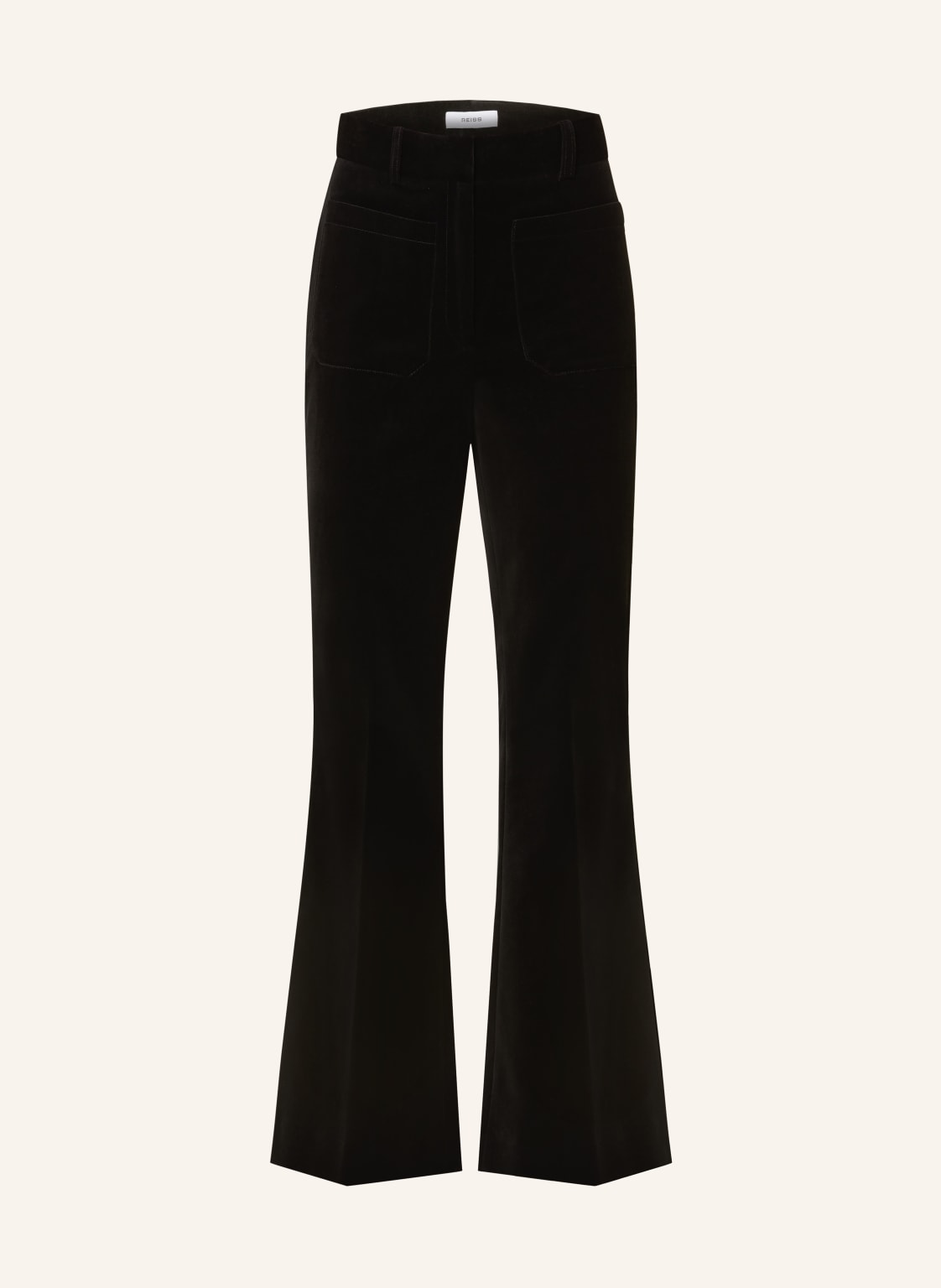 Reiss Bootcut-Hose Myrtle Aus Samt schwarz von REISS