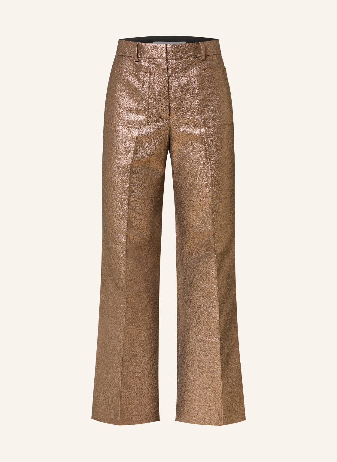 Reiss Bootcut-Hose Sienna Mit Glitzergarn gold von REISS