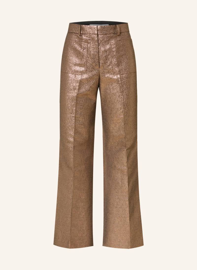 Reiss Bootcut-Hose Sienna Mit Glitzergarn gold von REISS