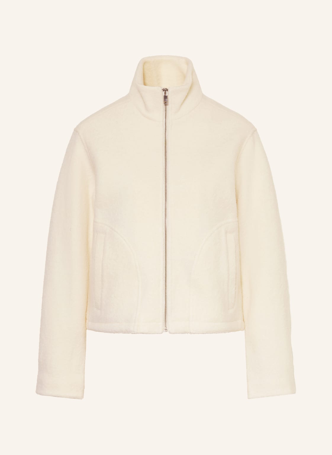 Reiss Bouclé-Jacke Darrion beige von REISS