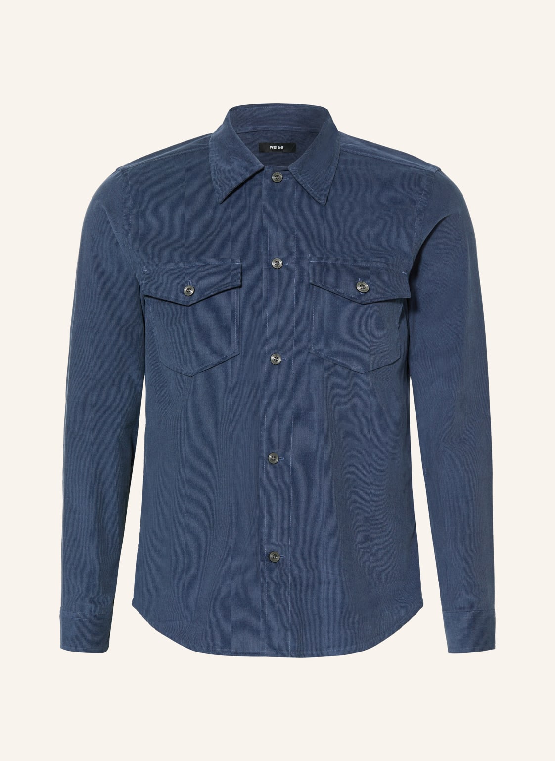 Reiss Cord-Overshirt Kai blau von REISS