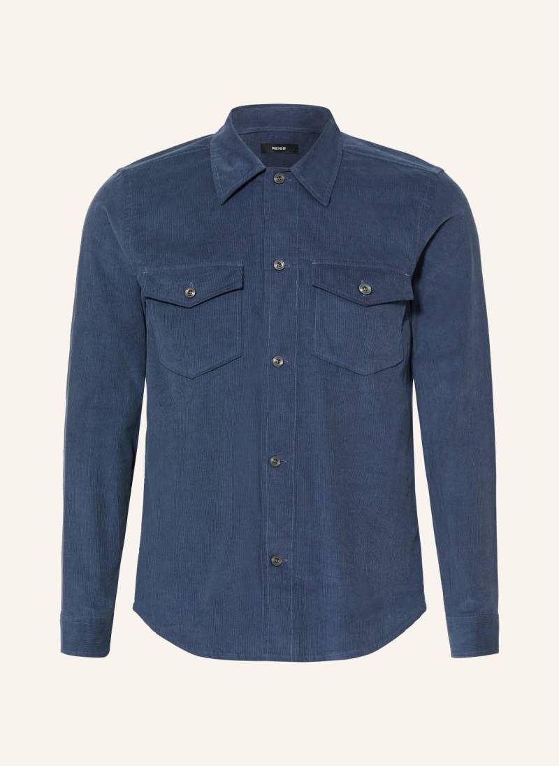 Reiss Cord-Overshirt Kai blau von REISS