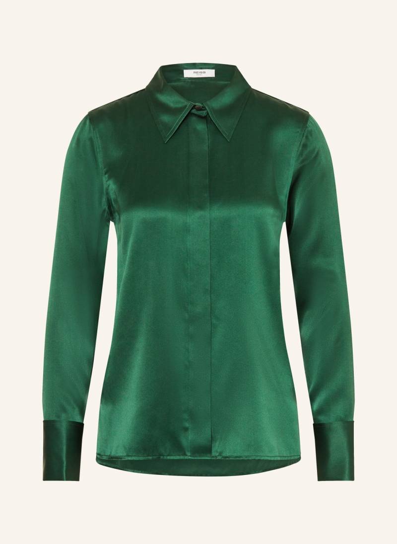 Reiss Hemdbluse Ameira Aus Seide gruen von REISS