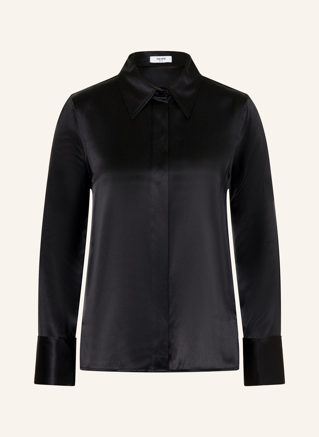 Reiss Hemdbluse Ameira Aus Seide schwarz von REISS