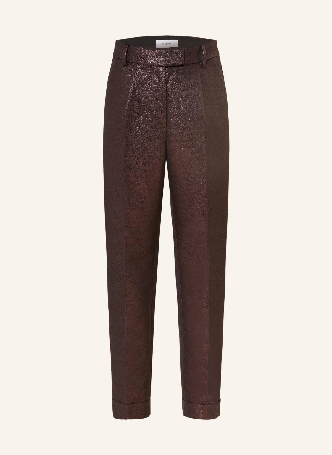 Reiss Hose Sienna Mit Glitzergarn rot von REISS