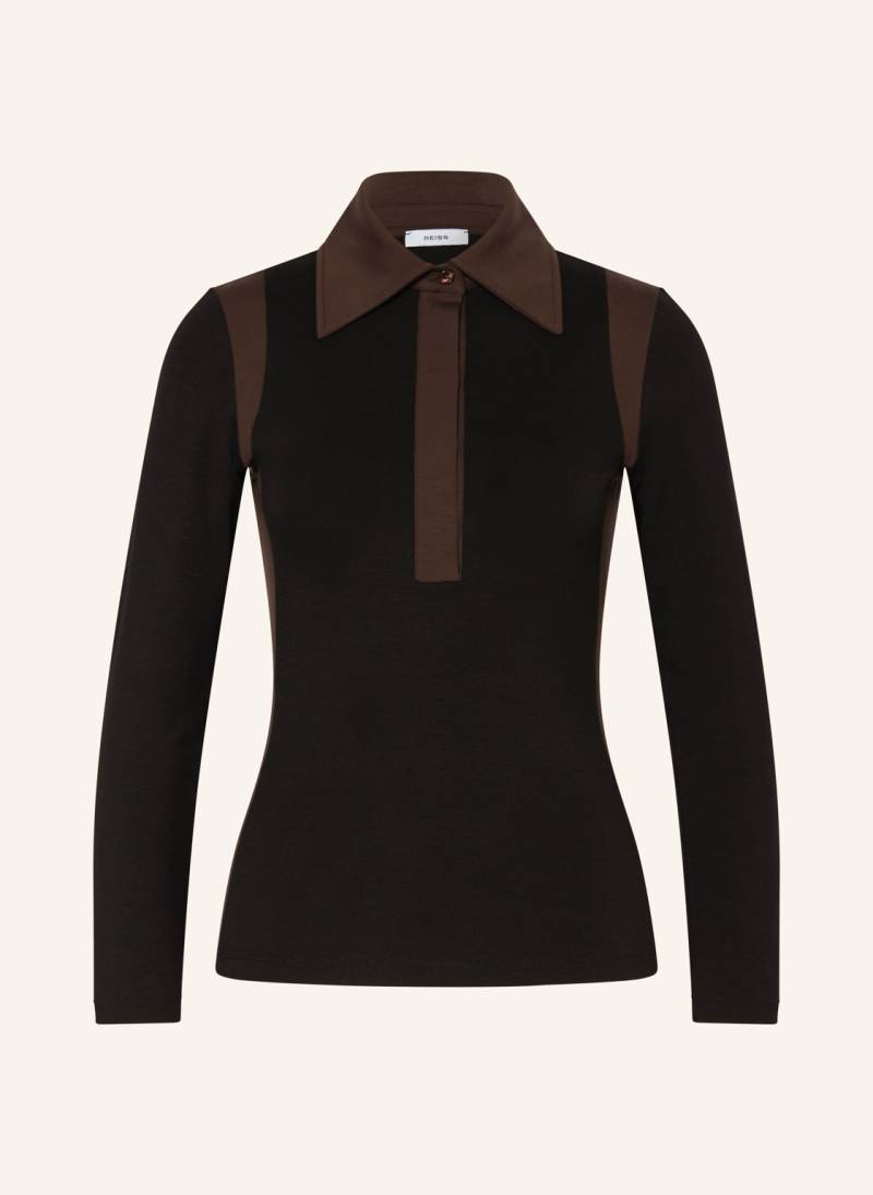 Reiss Jersey-Poloshirt Denise braun von REISS