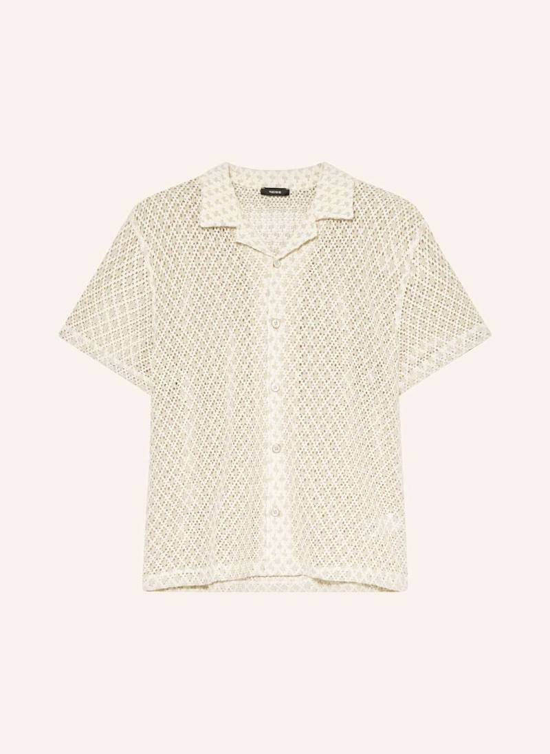 Reiss Häkelhemd Sterling Regular Fit beige von REISS