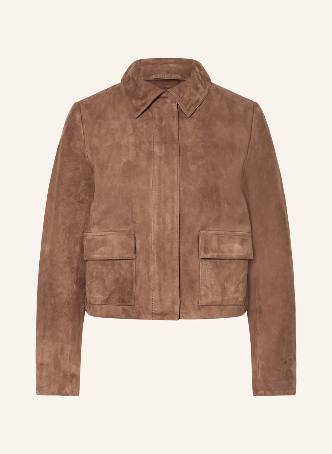 Reiss Lederjacke Drew beige von REISS