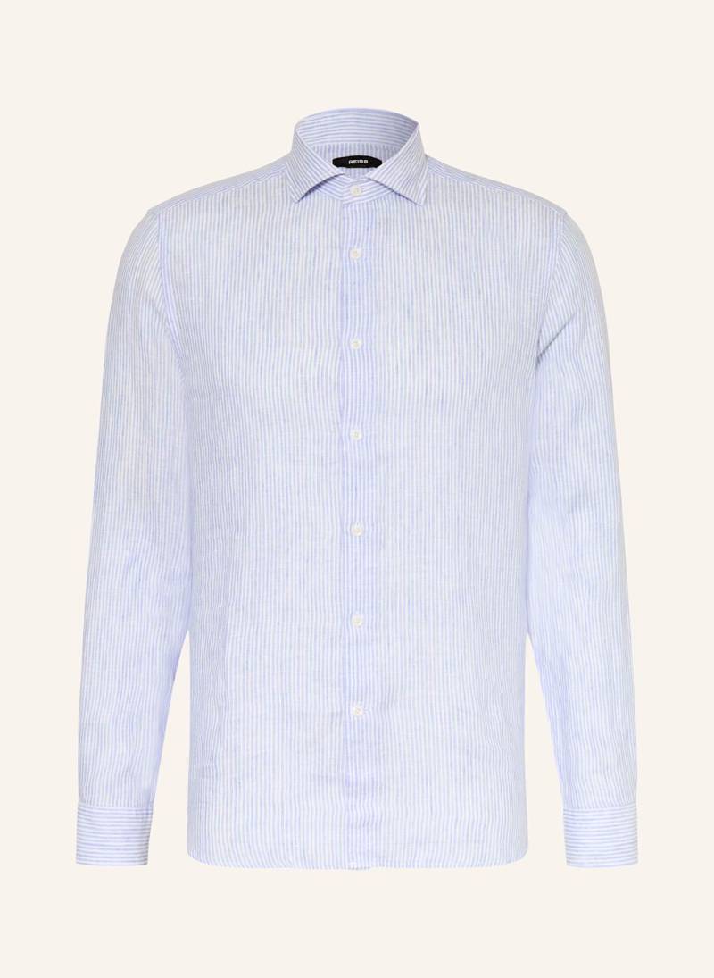 Reiss Leinenhemd Ruban Regular Fit blau von REISS