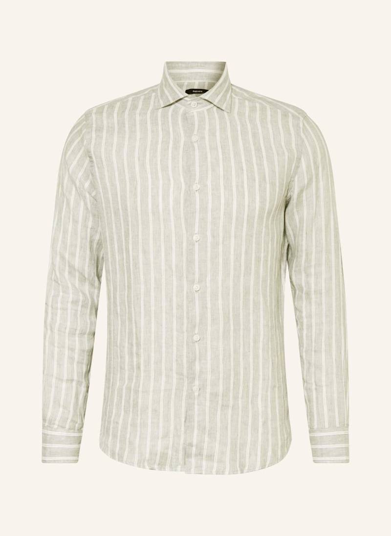 Reiss Leinenhemd Ruban Regular Fit gruen von REISS