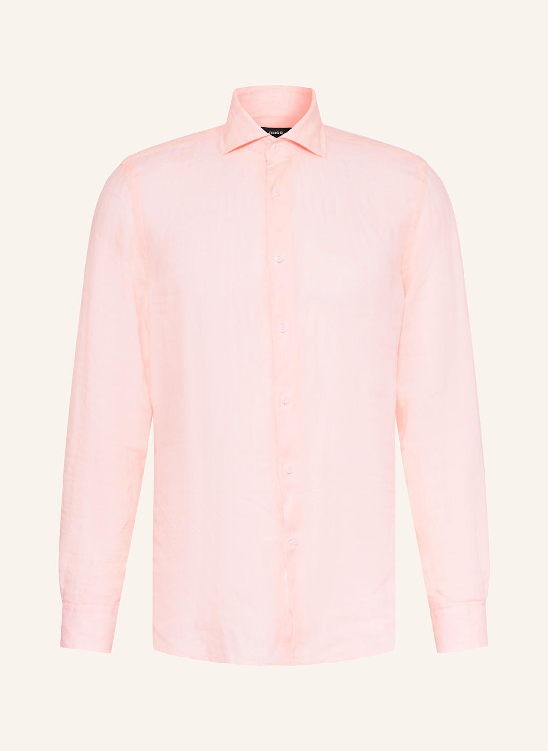 Reiss Leinenhemd Ruban Regular Fit pink von REISS