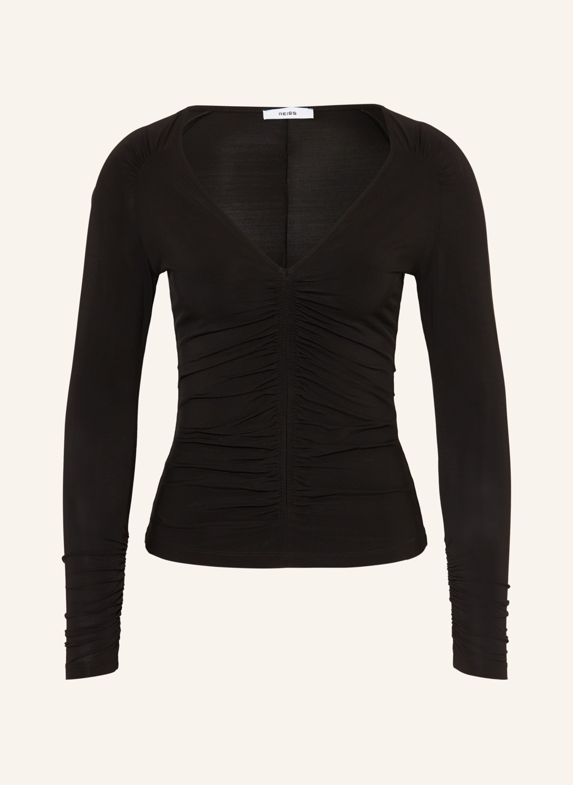 Reiss Longsleeve Bethany Aus Mesh schwarz von REISS