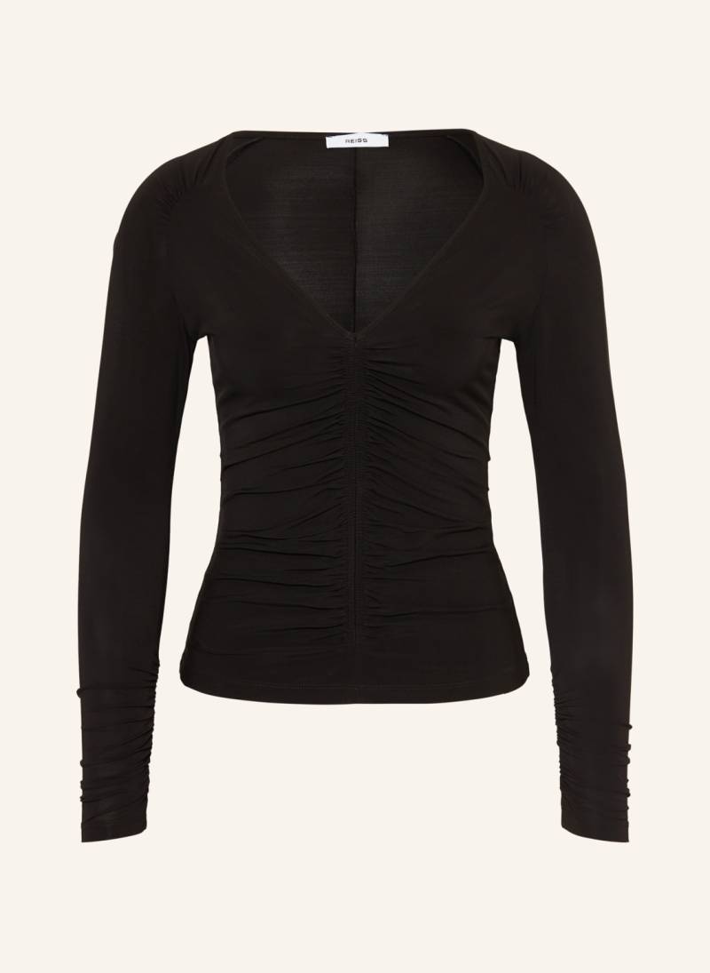 Reiss Longsleeve Bethany Aus Mesh schwarz von REISS