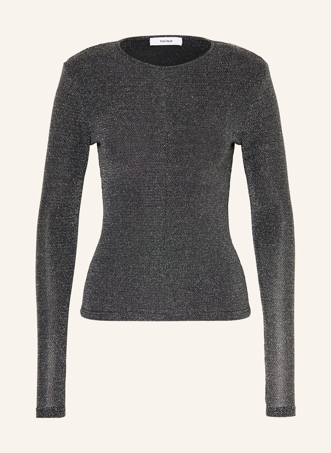 Reiss Longsleeve Saraphina Mit Glitzergarn silber von REISS