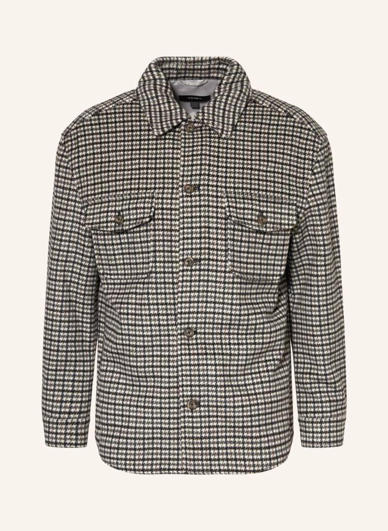 Reiss Overjacket Liam Houndstooth grau von REISS