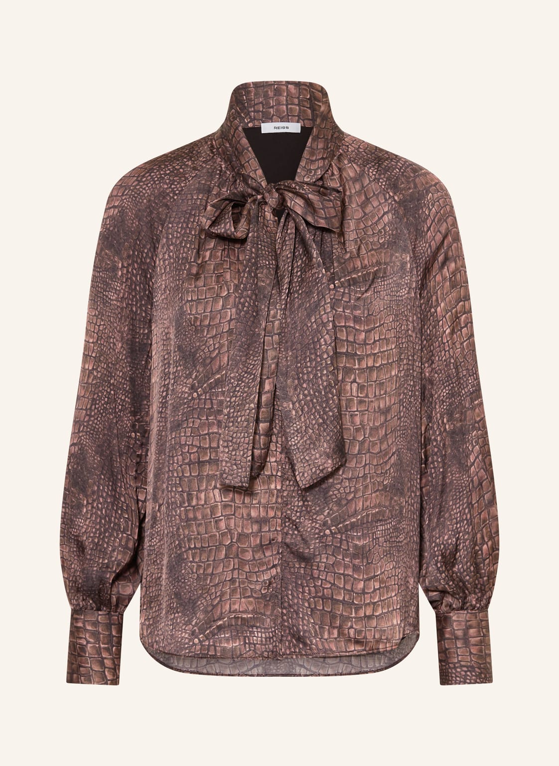 Reiss Schluppenbluse Naomi Aus Satin braun von REISS